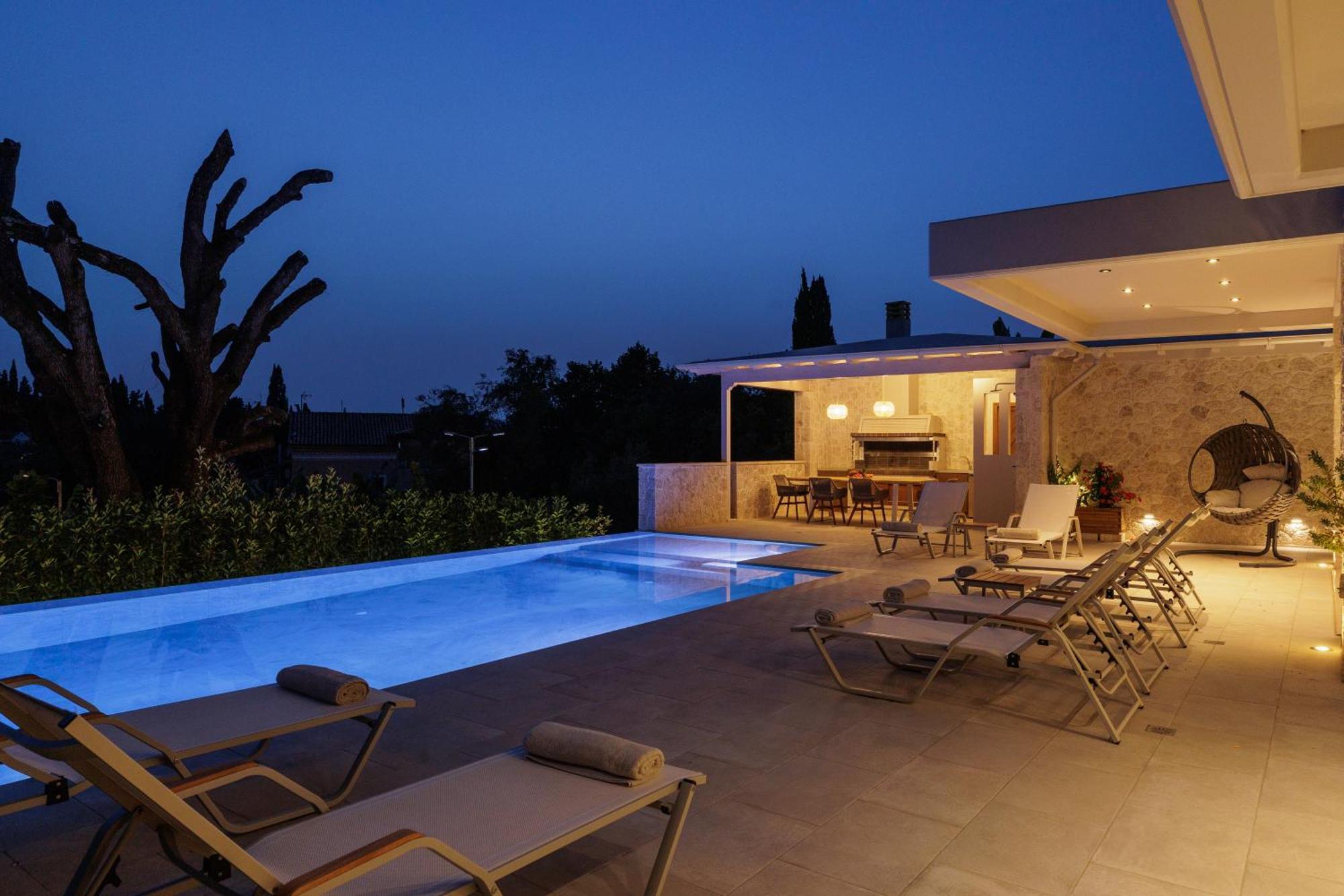 My Mediterranean Corfu Luxury Villa With Private Swimming Pool Kontokali Extérieur photo
