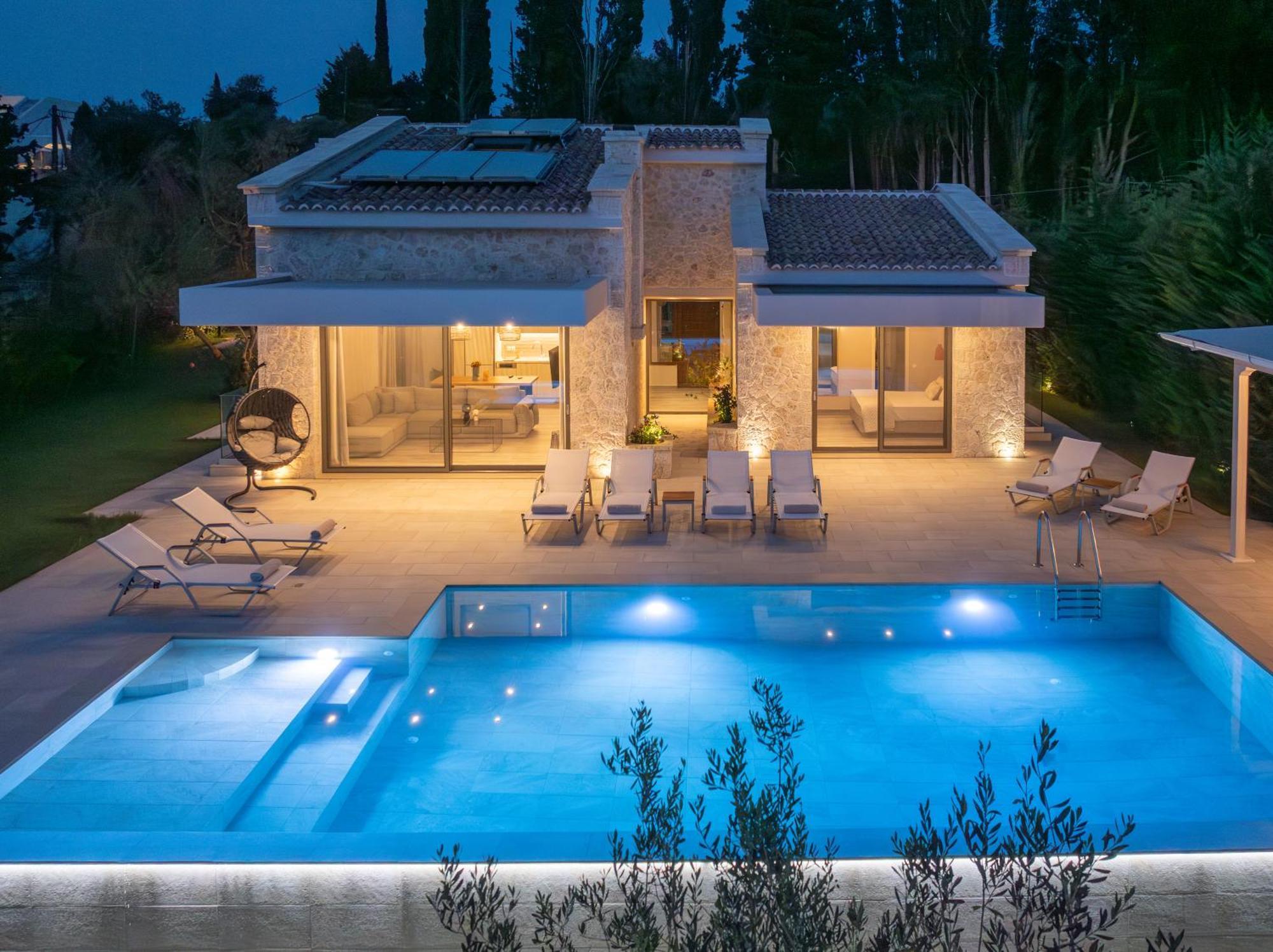 My Mediterranean Corfu Luxury Villa With Private Swimming Pool Kontokali Extérieur photo